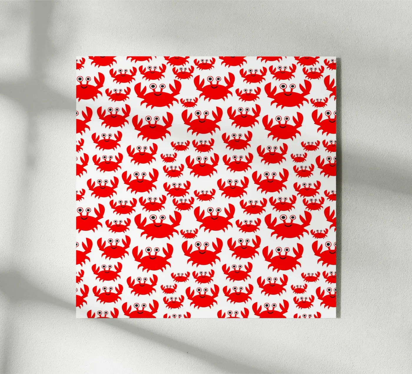 crab pattern plexiglas de baobabprintstore