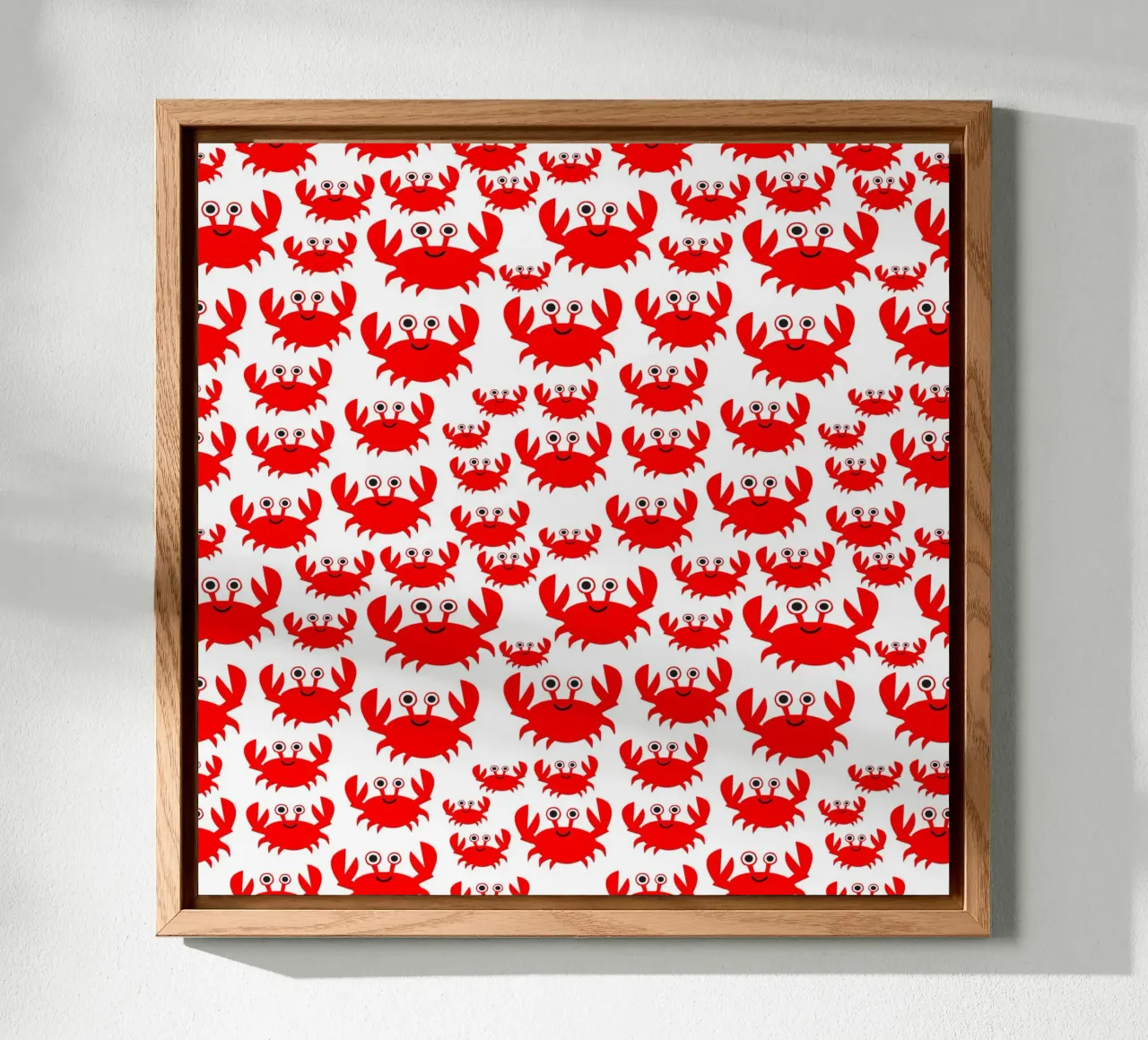 crab pattern alluminio dibond da baobabprintstore