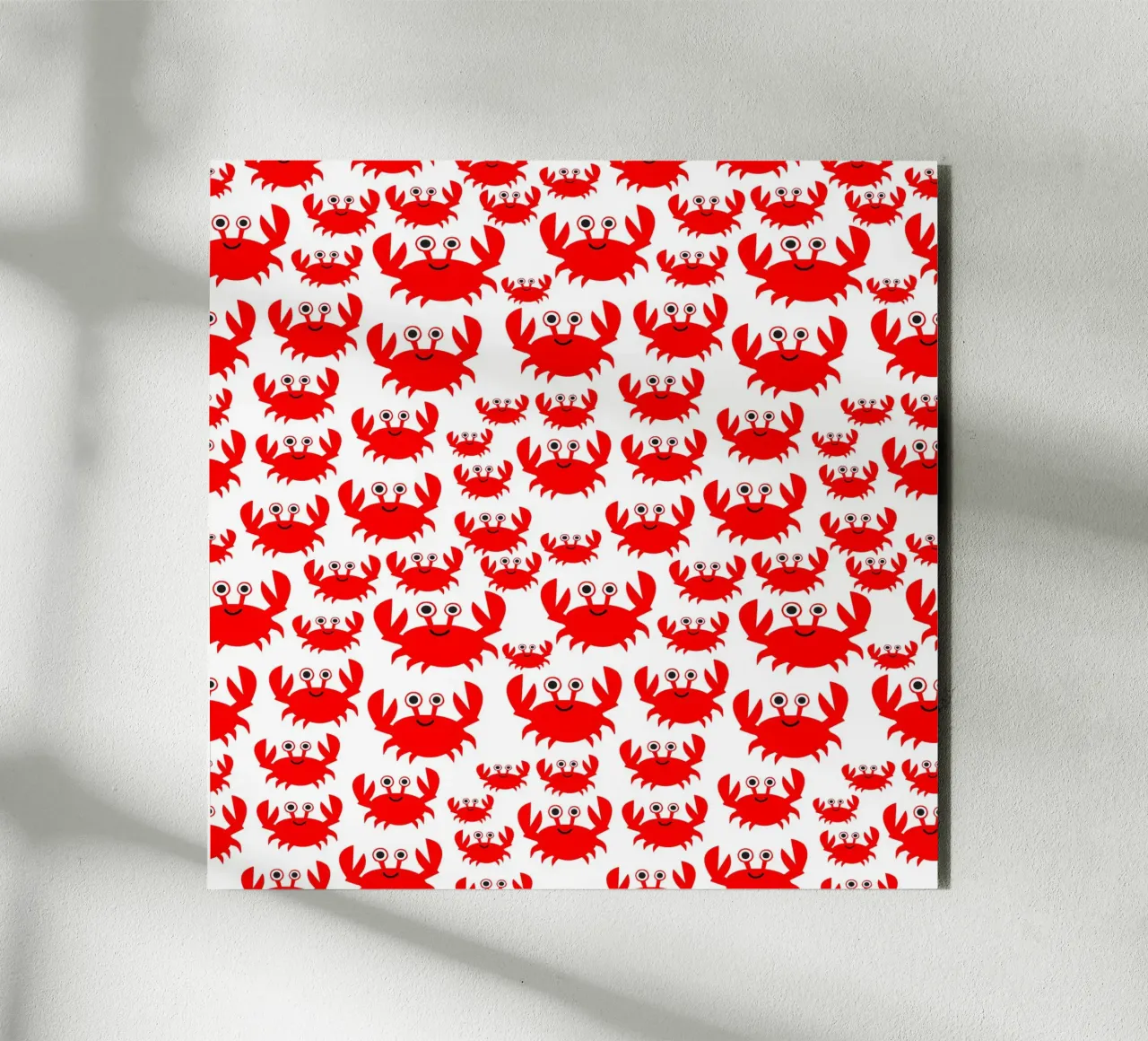 crab pattern alluminio dibond da baobabprintstore