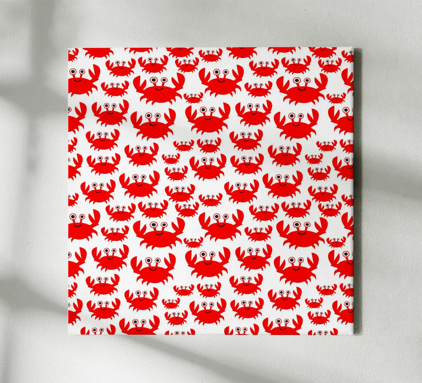 crab pattern canvas by baobabprintstore