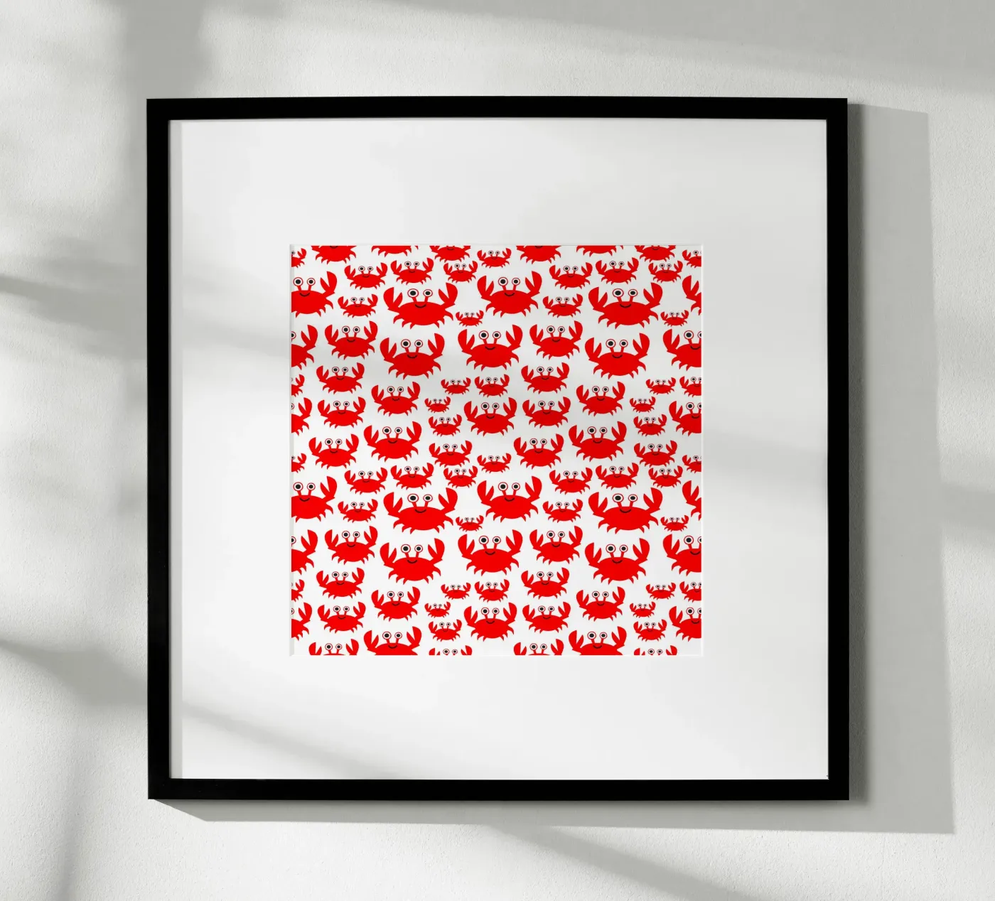 crab pattern Poster von baobabprintstore