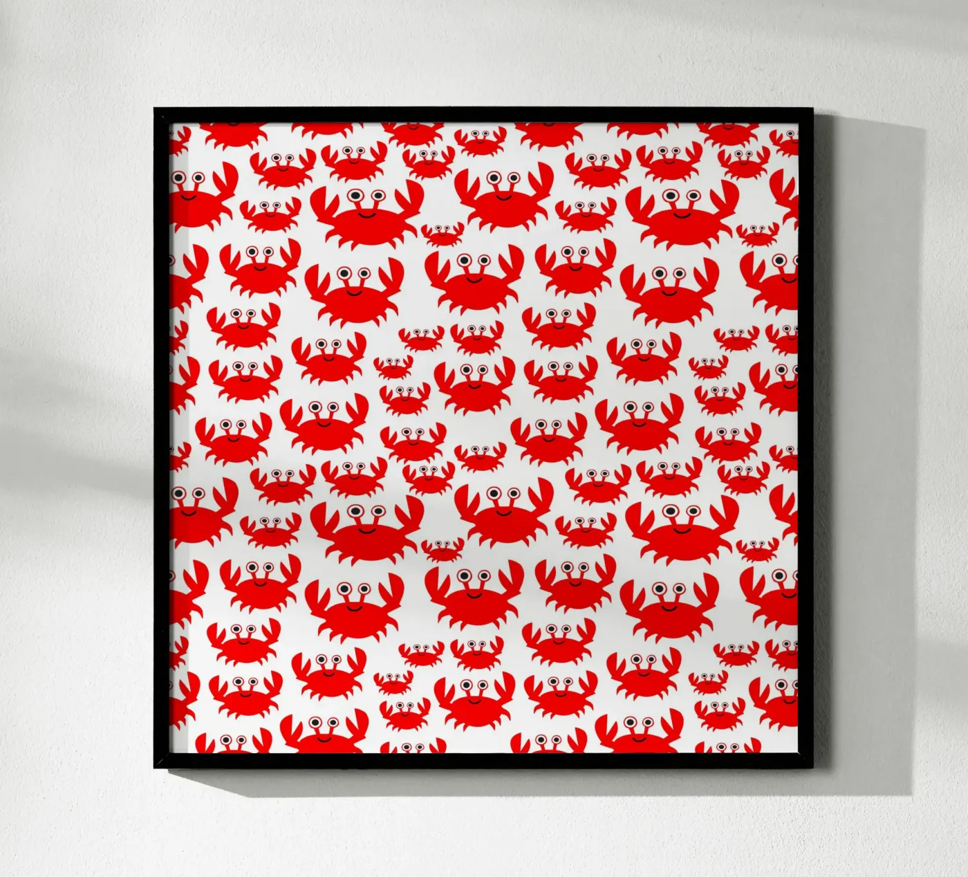 crab pattern Poster von baobabprintstore