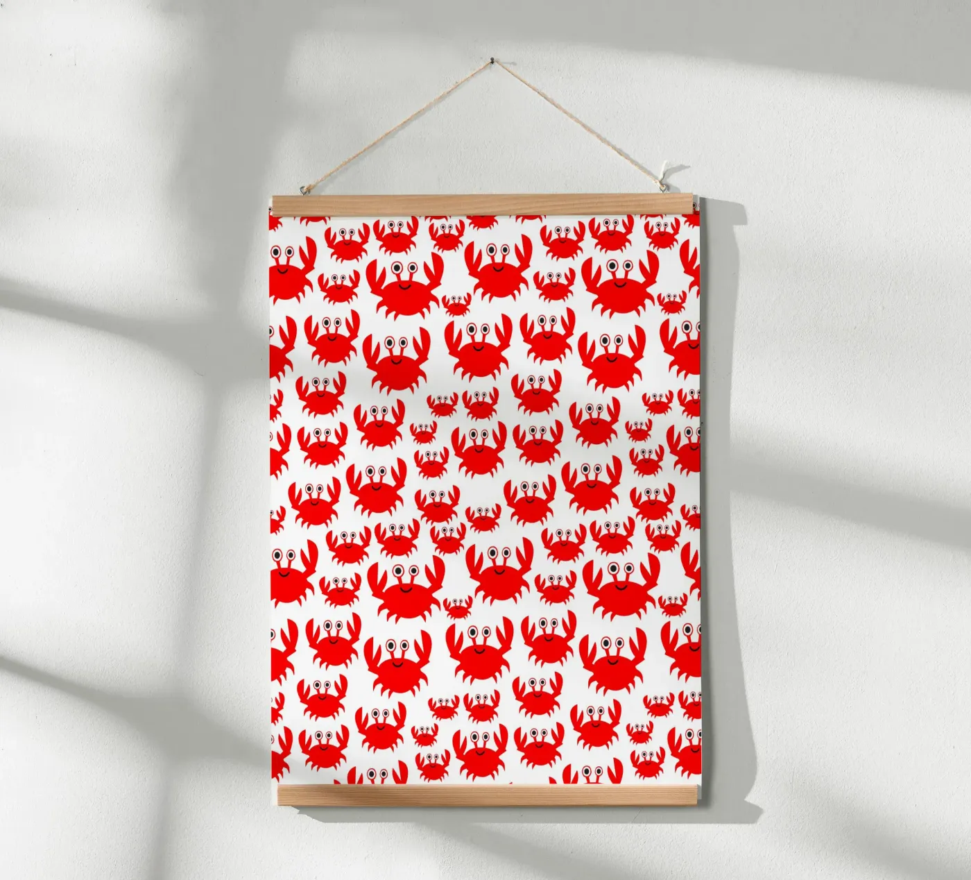 crab pattern Poster von baobabprintstore