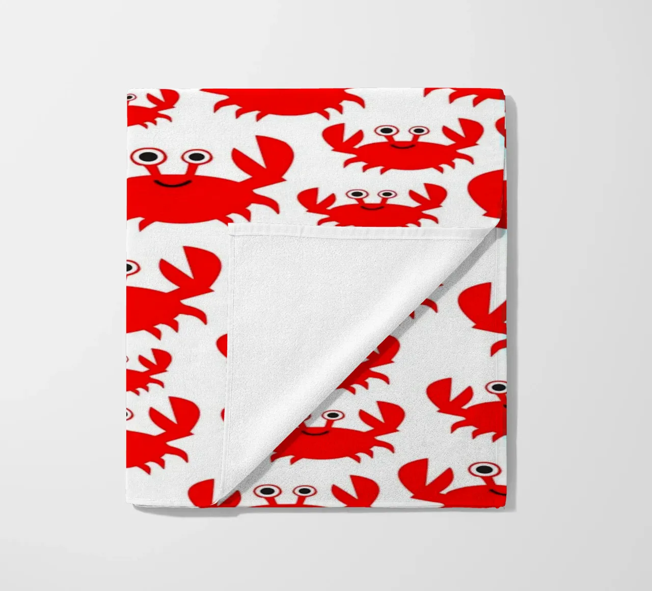 crab pattern telo mare da baobabprintstore