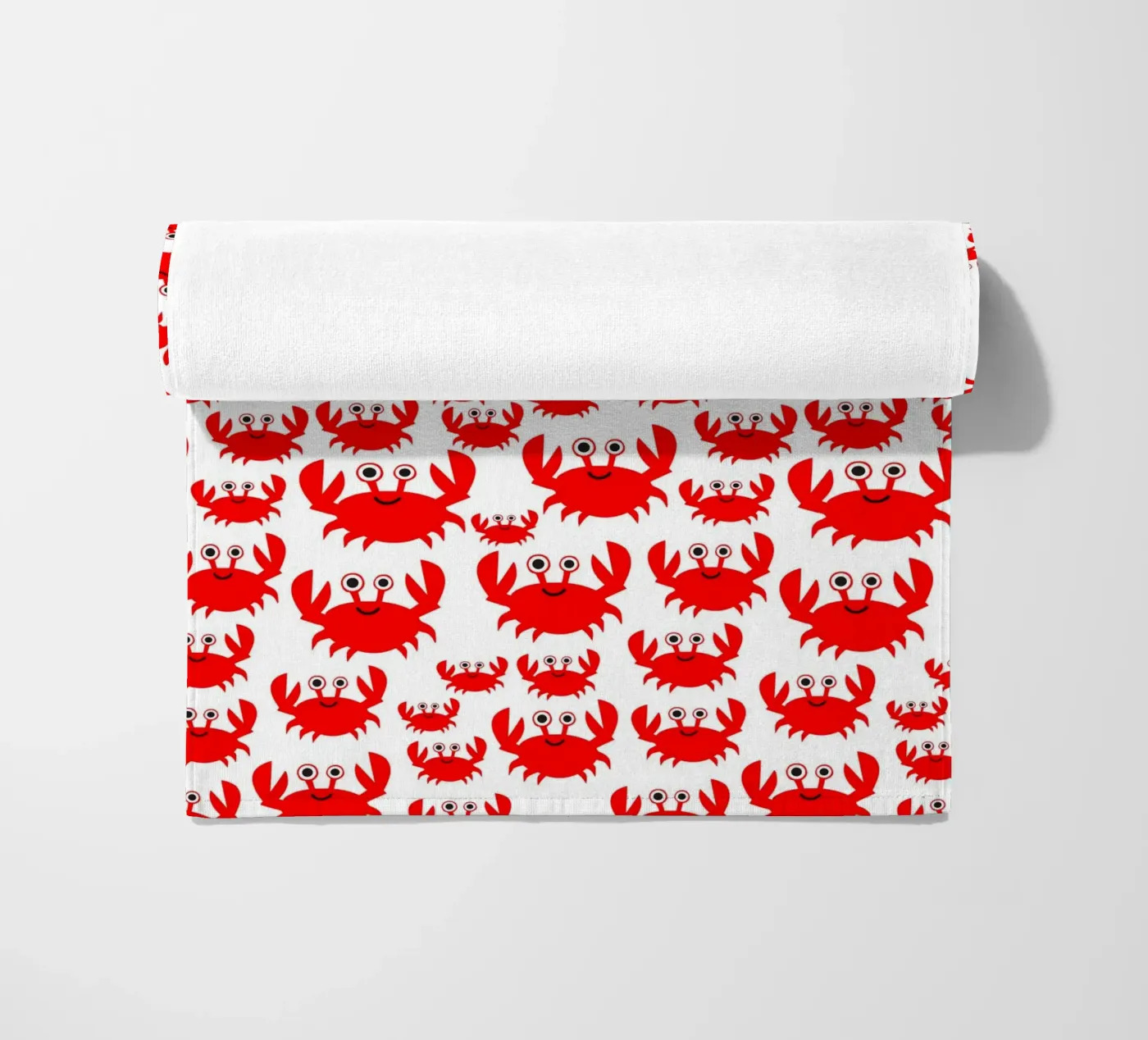crab pattern telo mare da baobabprintstore