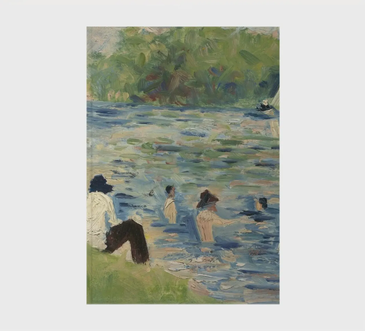 Georges Seurat - Bathers (Study for Bathers at Asnières) notebook by Timeless Artworks
