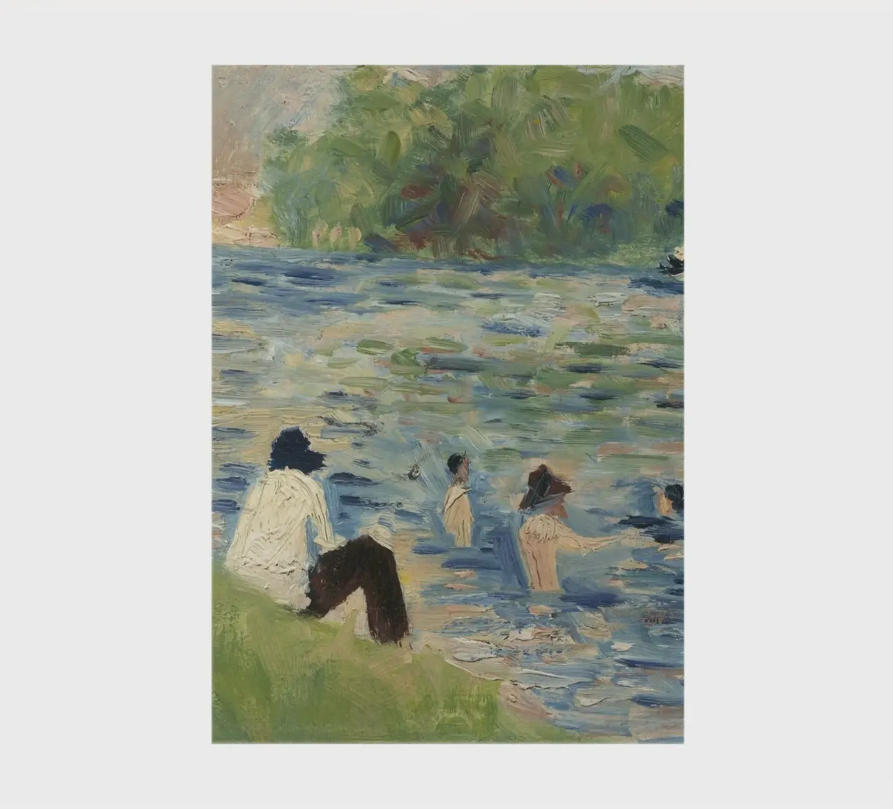 Georges Seurat - Bathers (Study for Bathers at Asnières) notebook by Timeless Artworks