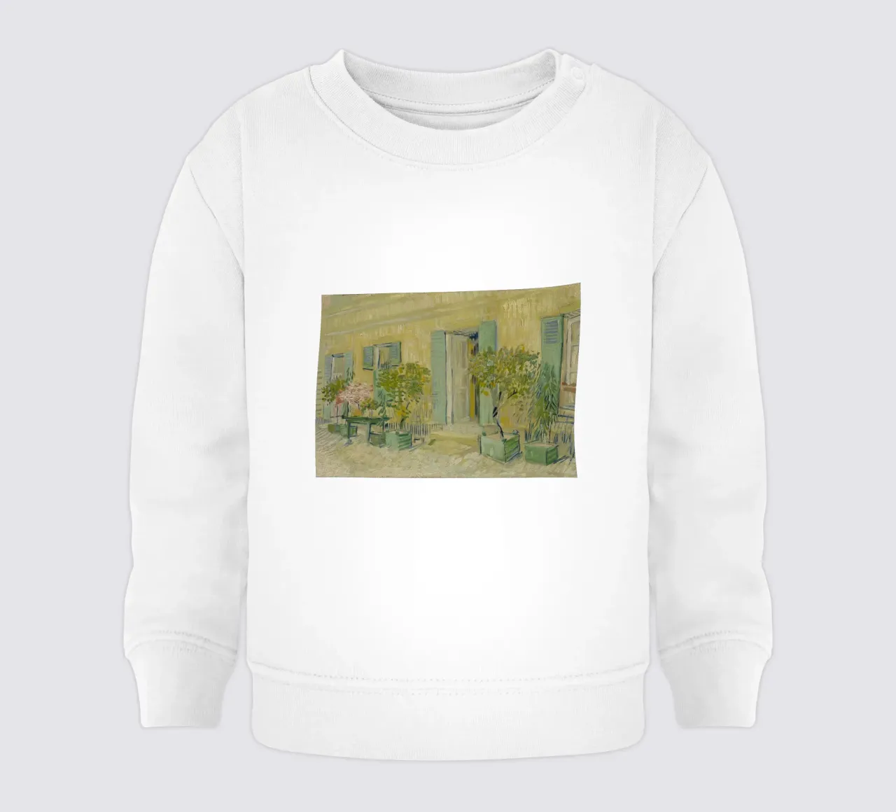 Vincent van Gogh - Esterno di un ristorante ad Asnières felpa neonato da Timeless Artworks
