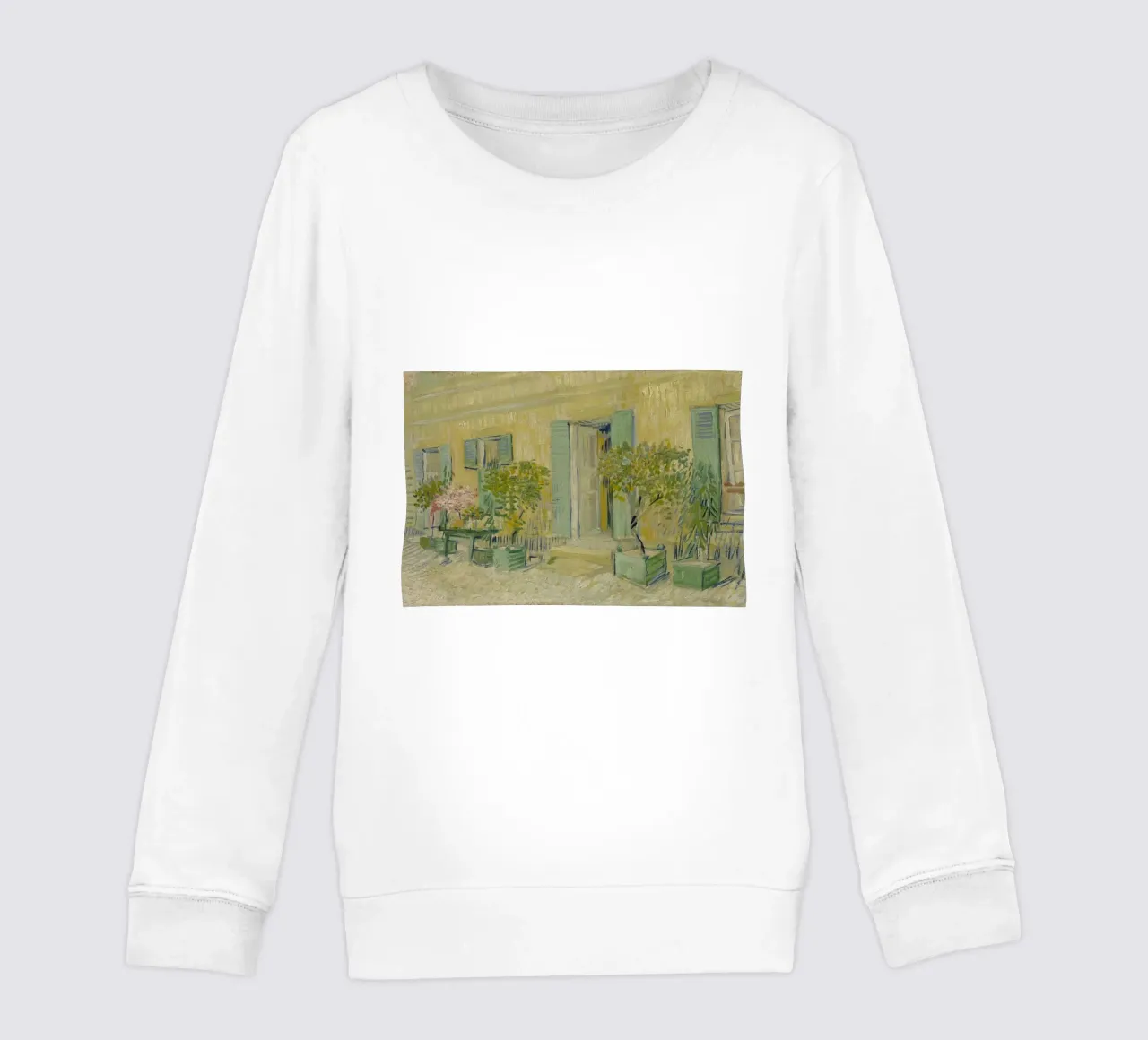 Vincent van Gogh - Exterior de un restaurante en Asnières sudadera para niño de Timeless Artworks