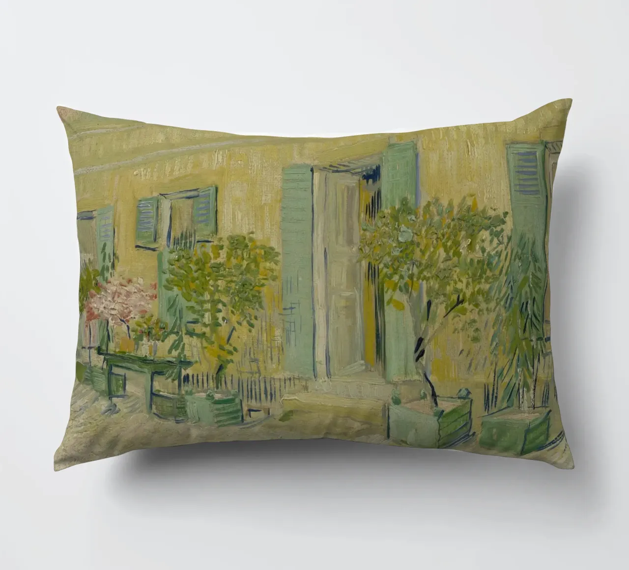 Vincent van Gogh - Esterno di un ristorante ad Asnières cuscino da Timeless Artworks