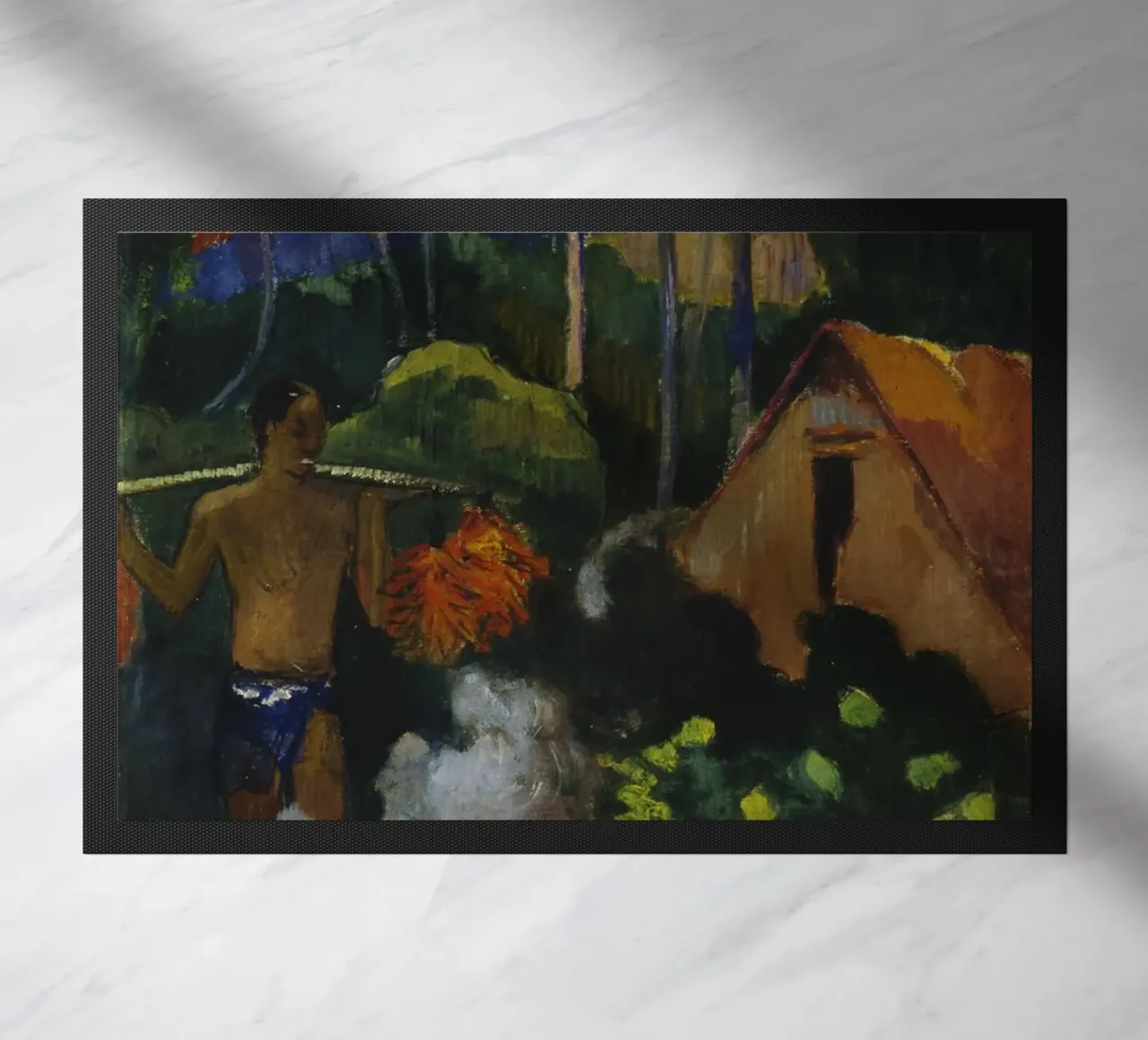 Paul Gauguin - Paesaggio a Tahiti (Mahana Maà) zerbino da Timeless Artworks