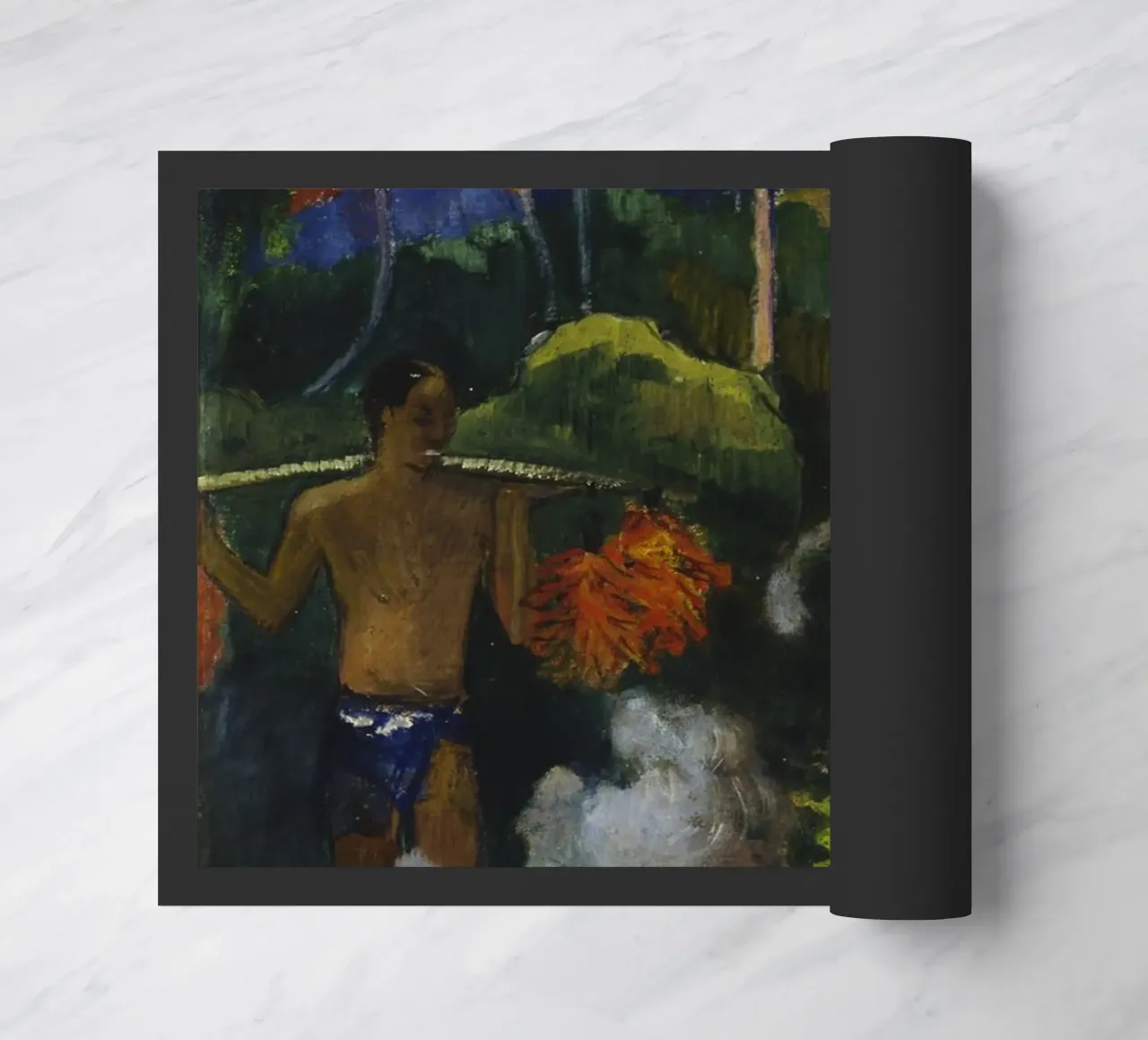 Paul Gauguin - Paesaggio a Tahiti (Mahana Maà) zerbino da Timeless Artworks