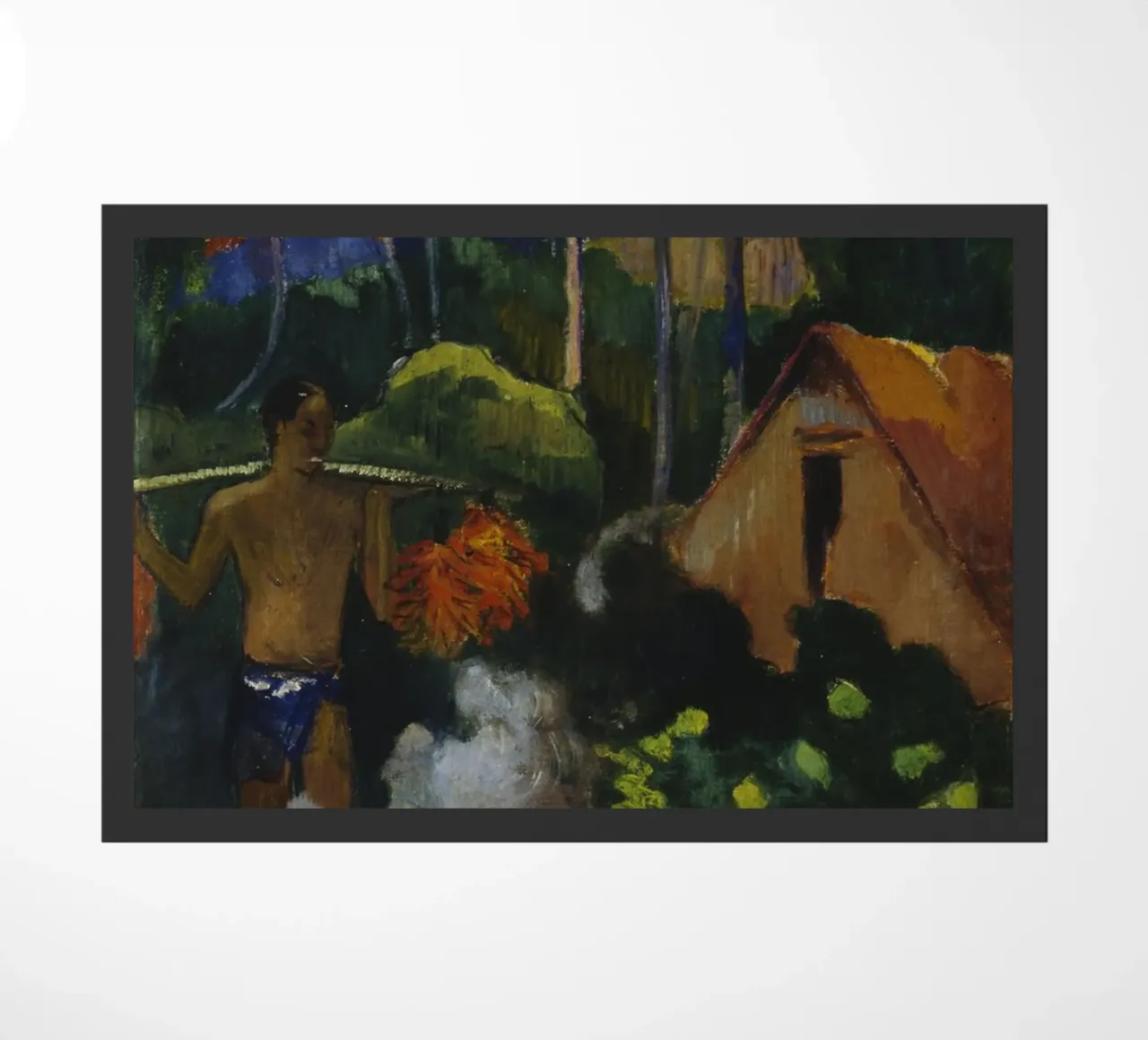 Paul Gauguin - Paesaggio a Tahiti (Mahana Maà) zerbino da Timeless Artworks