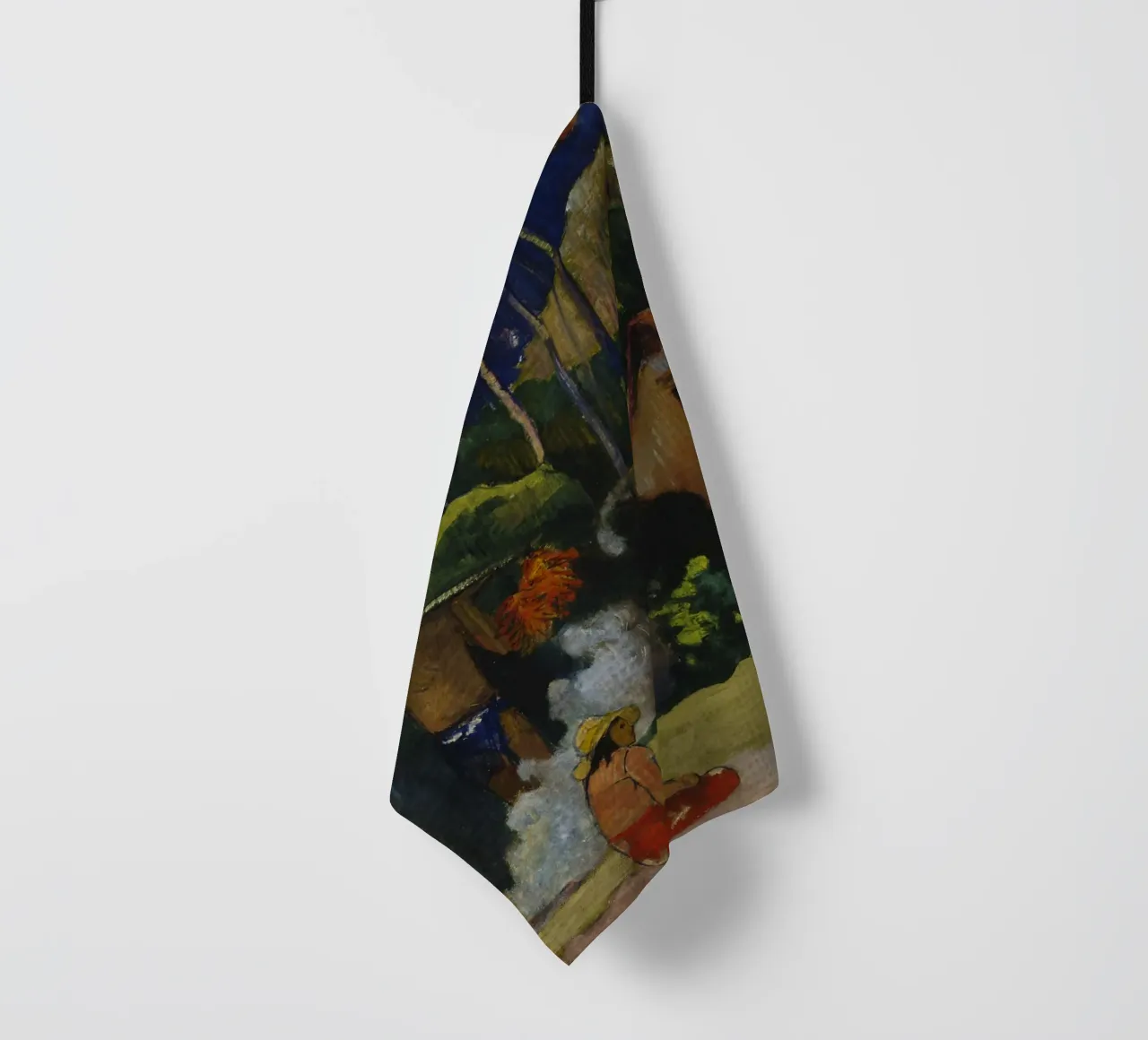 Paul Gauguin - Paisaje en Tahití (Mahana Maà) paño de cocina de Timeless Artworks