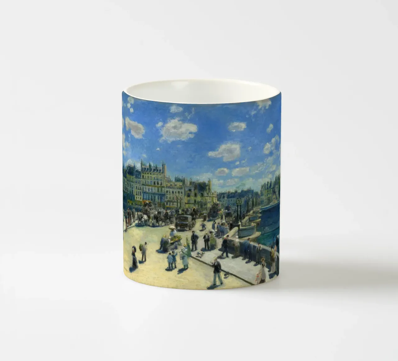 Pierre-Auguste Renoir - Pont Neuf, Parigi, 1872 tazza in ceramica da Timeless Artworks