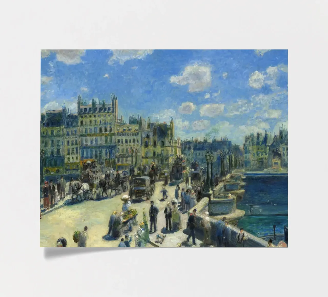 Pierre-Auguste Renoir - Pont Neuf, Paris, 1872 sticker sheet by Timeless Artworks