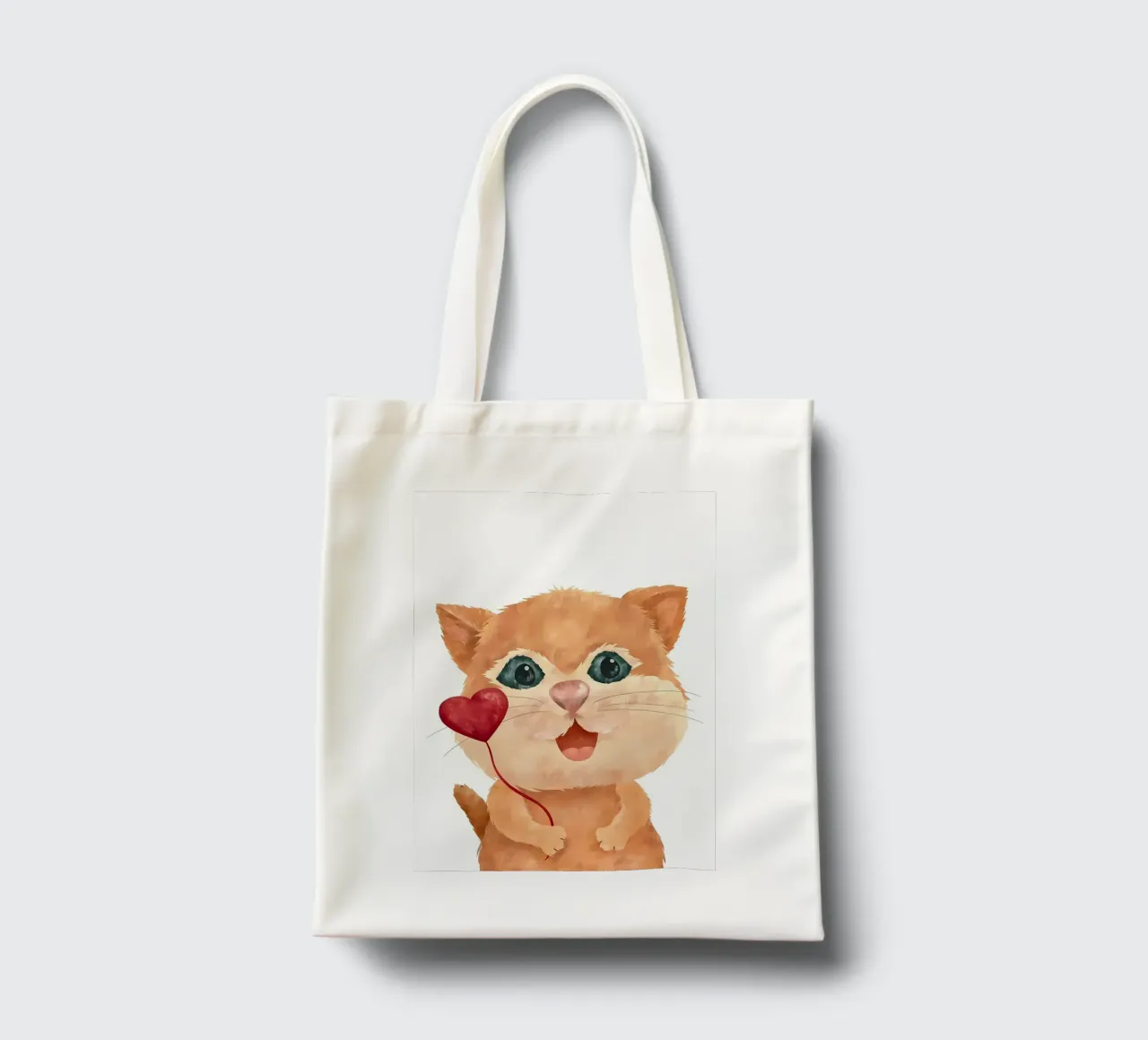 Amore per i gattini borsa in juta da Monique A Hooper