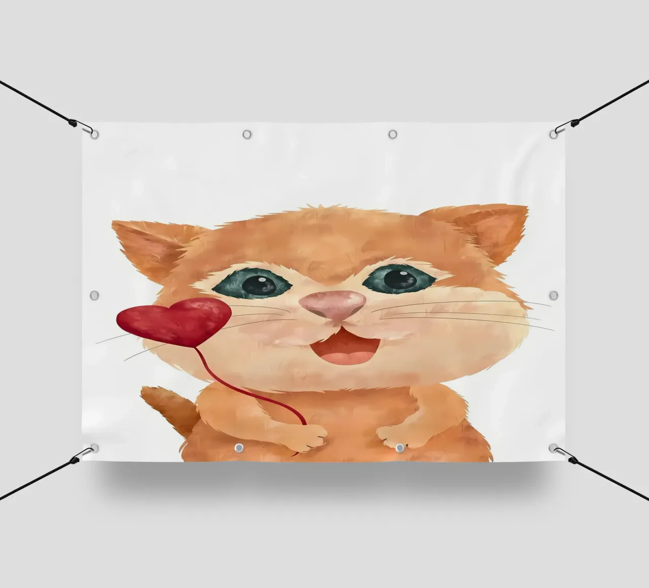 Amore per i gattini telo in pvc da Monique A Hooper