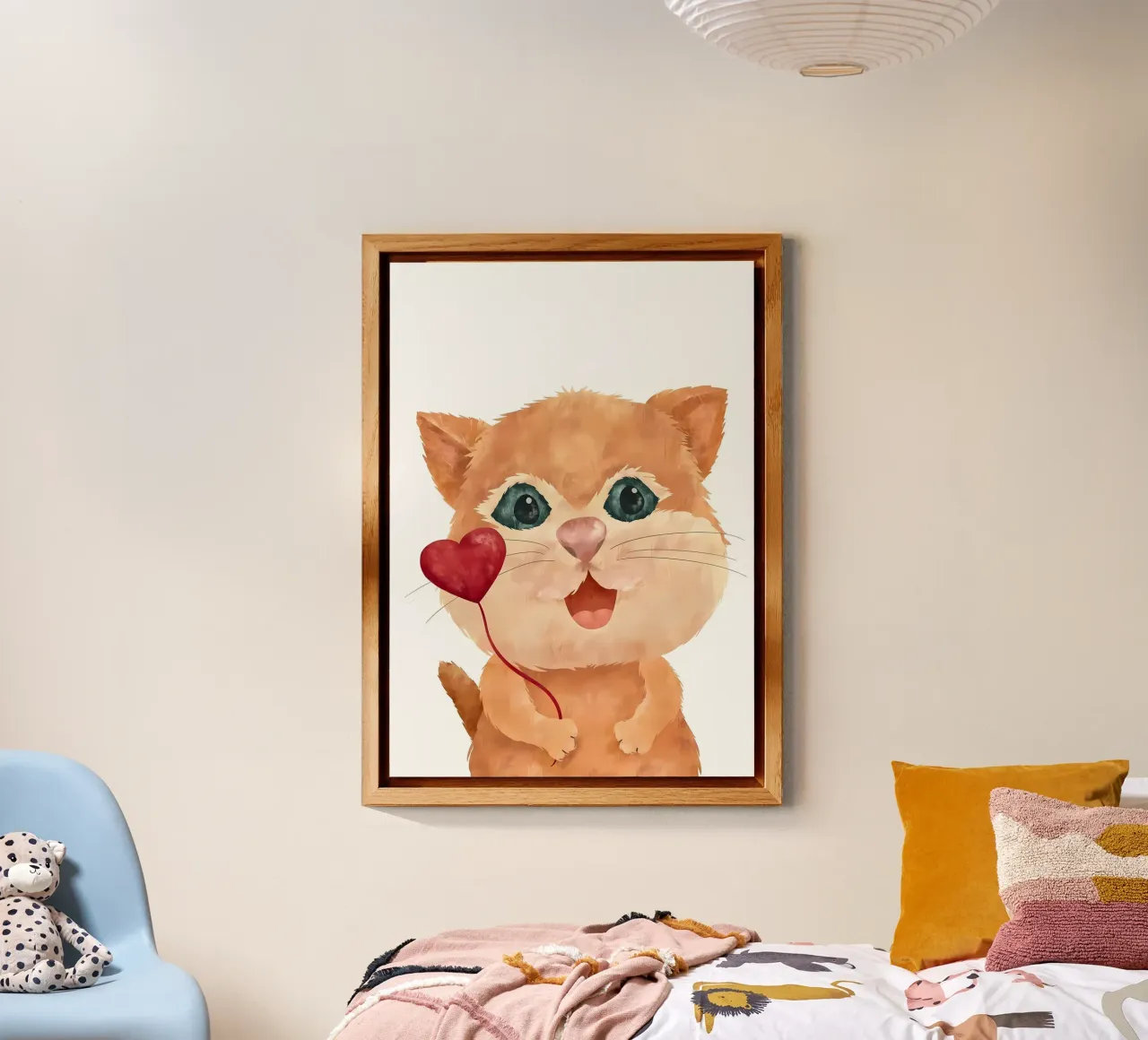Amore per i gattini alluminio dibond da Monique A Hooper