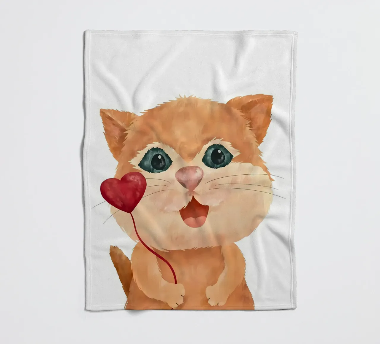 Amore per i gattini coperta in pile da Monique A Hooper