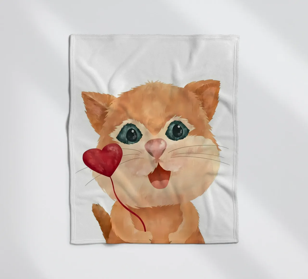 Amore per i gattini coperta in pile da Monique A Hooper