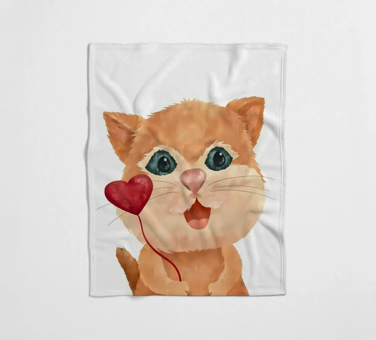 Amore per i gattini coperta in pile da Monique A Hooper