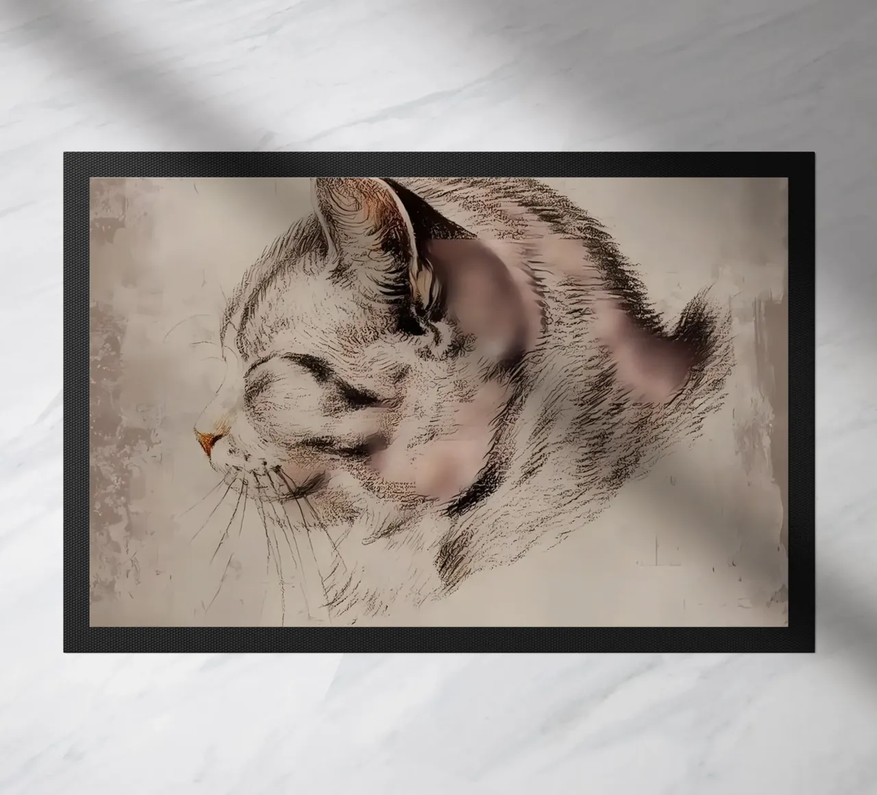 Gatto adorabile zerbino da Monique A Hooper