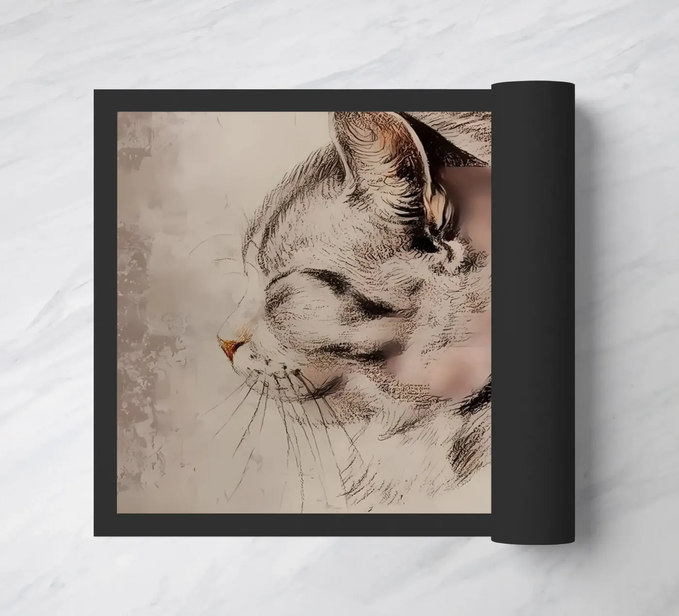 Lieve kat deurmat van Monique A Hooper
