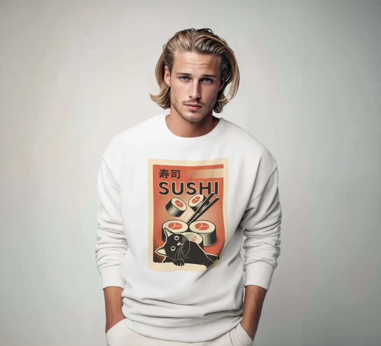 Sushi Cat felpa da Monique A Hooper