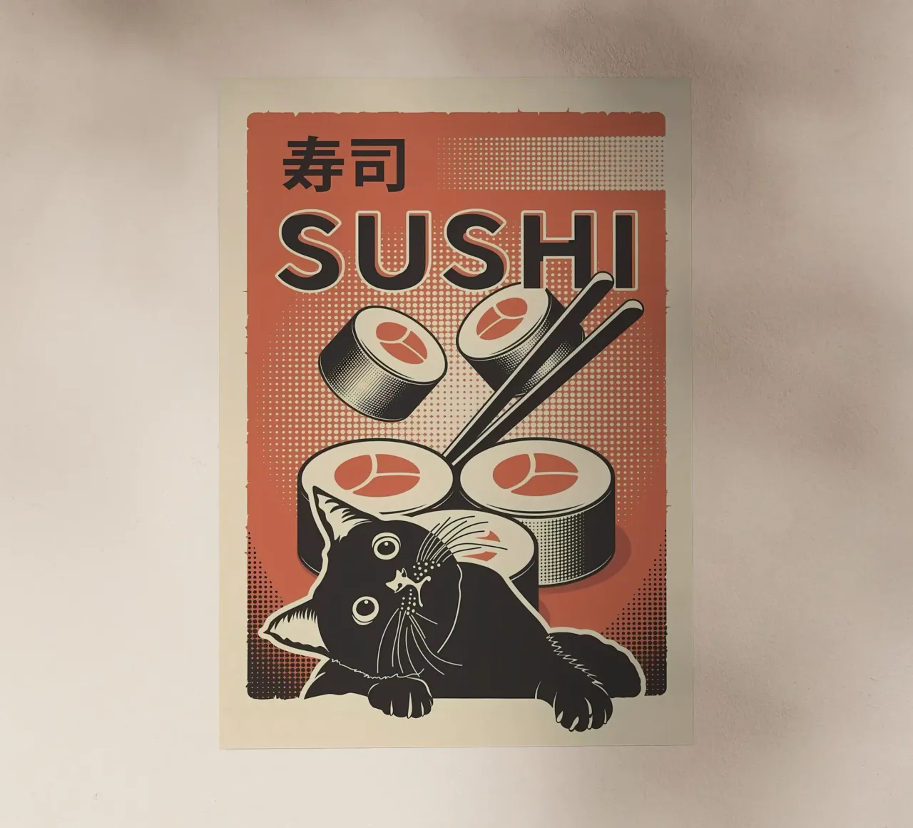 Sushi Cat pellicola backlit da Monique A Hooper
