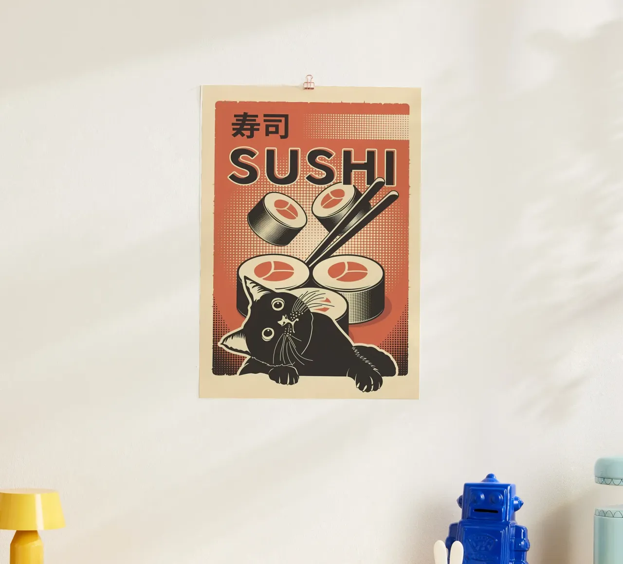 Sushi Cat carta hahnemühle da Monique A Hooper