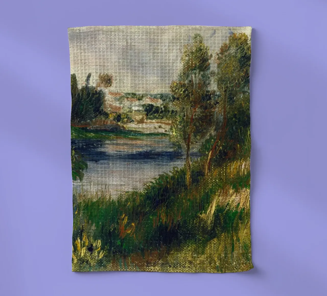 Pierre-Auguste Renoir - Paesaggio a Vétheuil canovaccio da cucina da Timeless Artworks