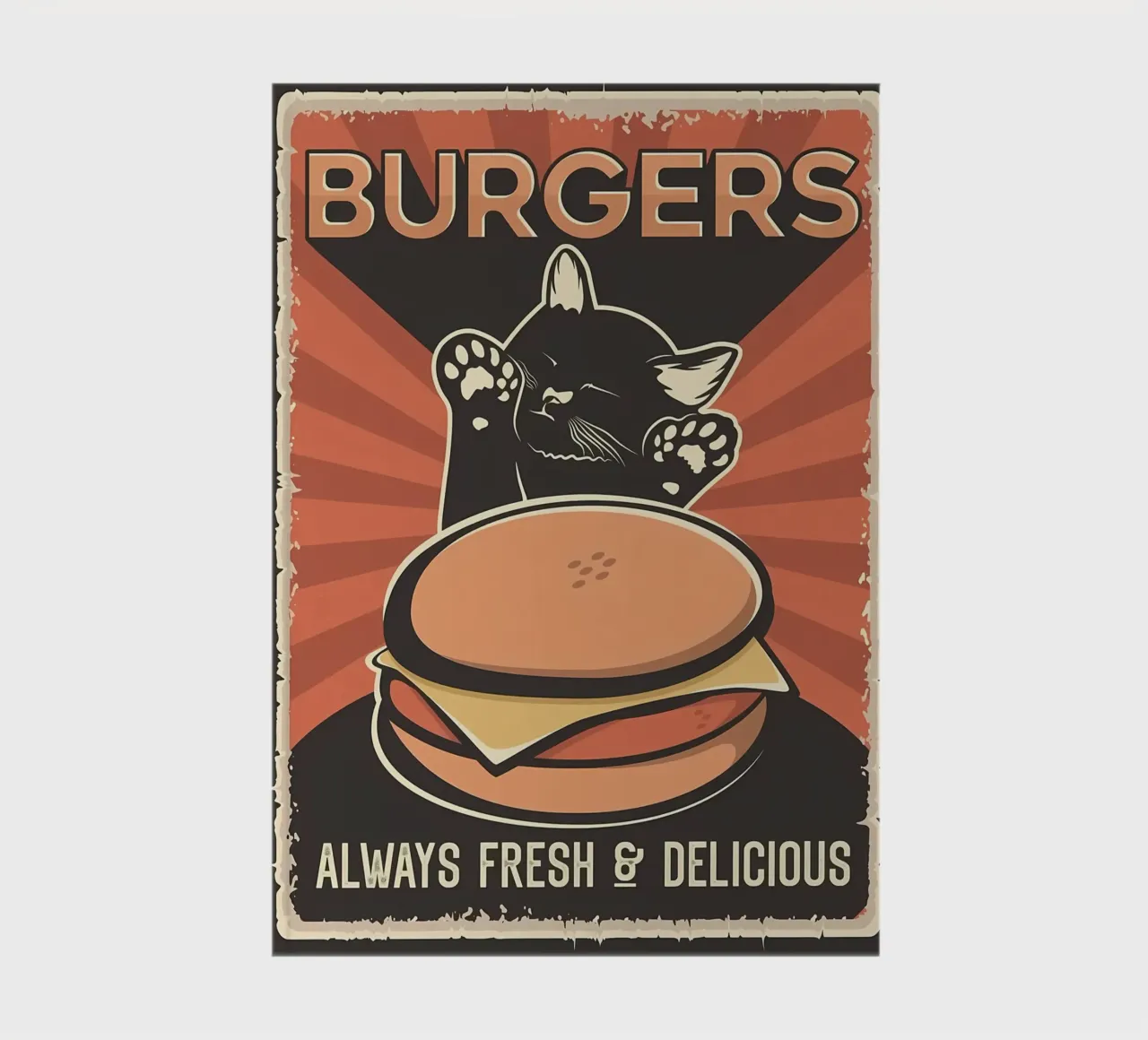Cat wants the burger notebook by Monique A Hooper