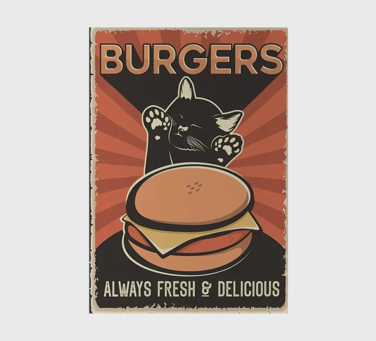 Cat wants the burger notebook by Monique A Hooper