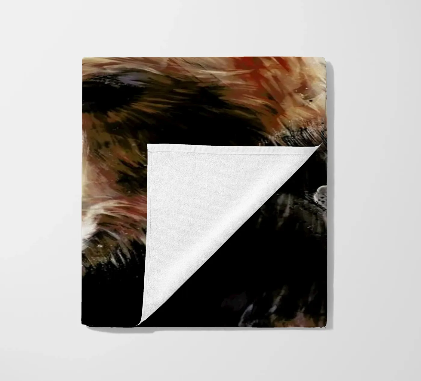Gold beach towel by Amy Hamilton