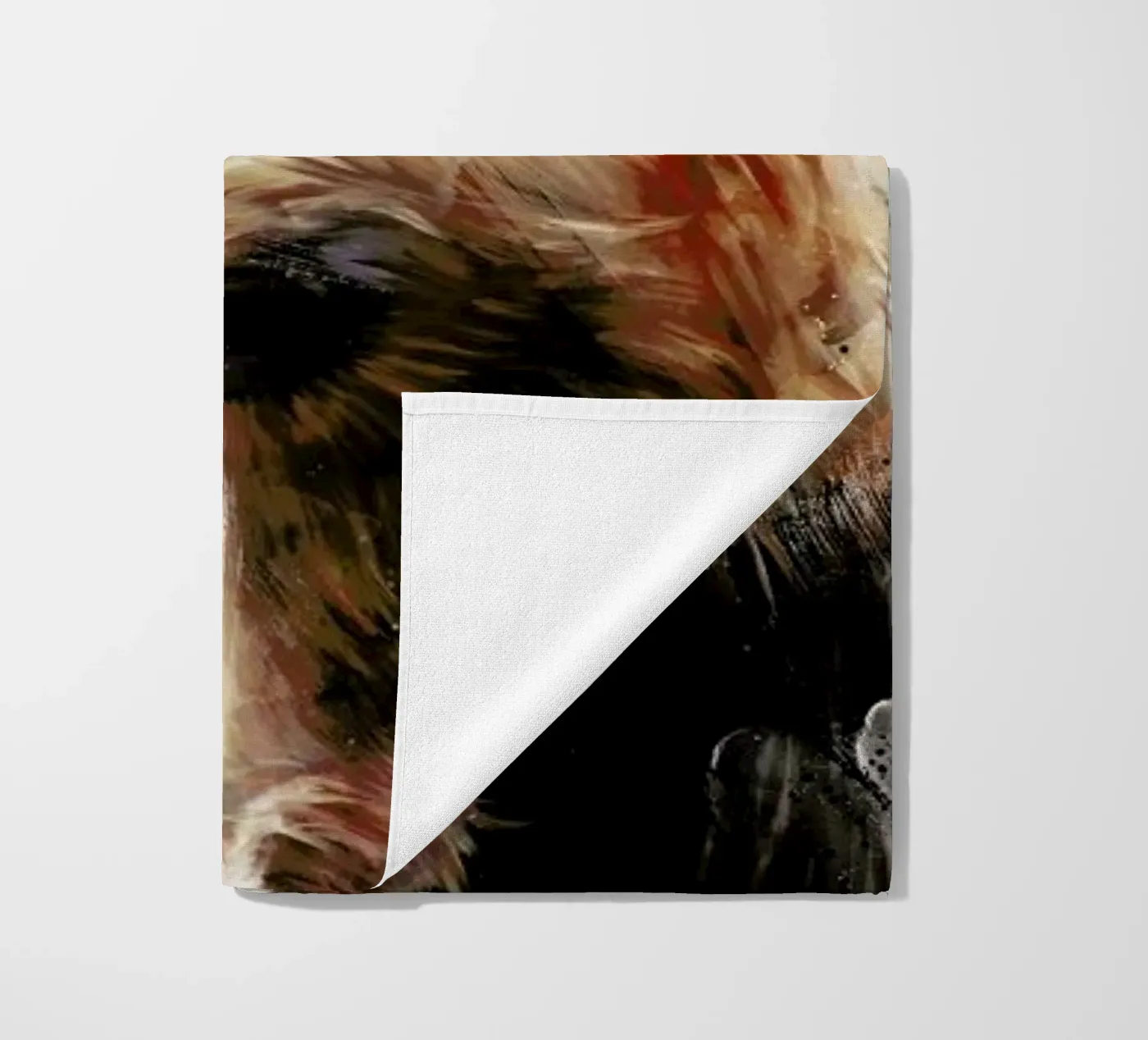 Gold beach towel by Amy Hamilton