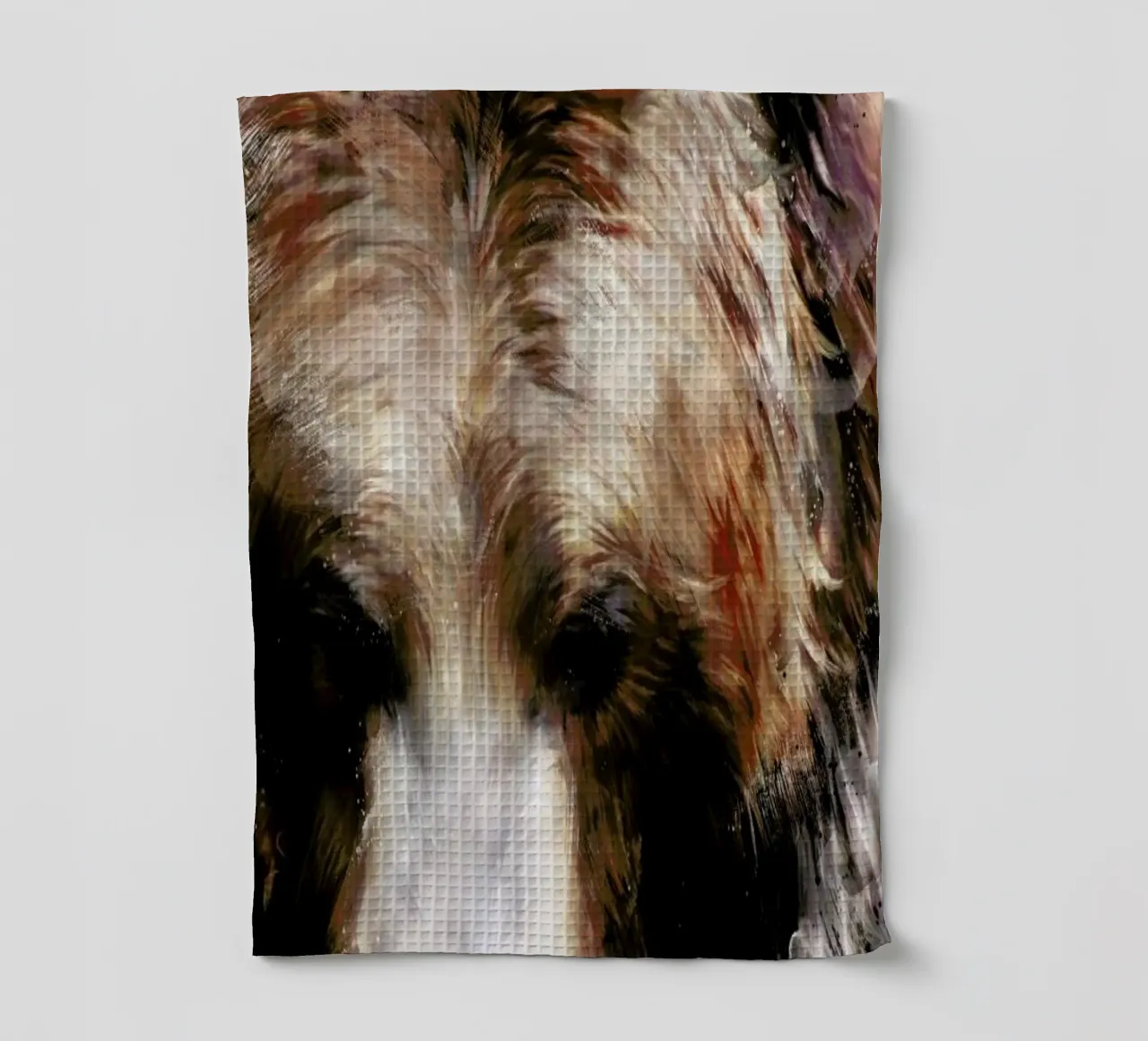 Gold tea towel by Amy Hamilton