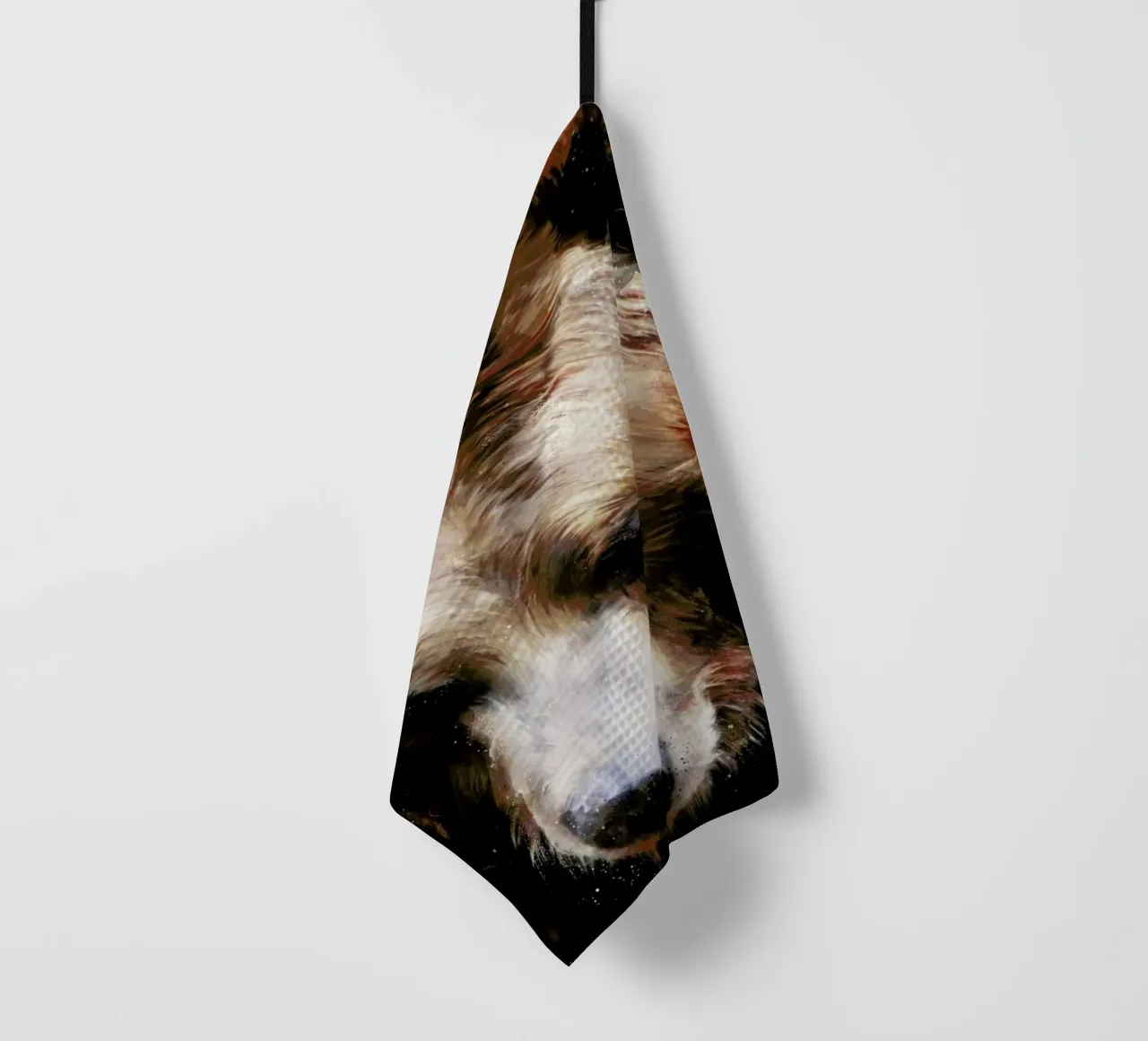 Gold tea towel by Amy Hamilton