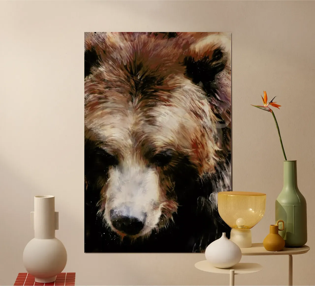 Gold poster con telaio in legno da Amy Hamilton