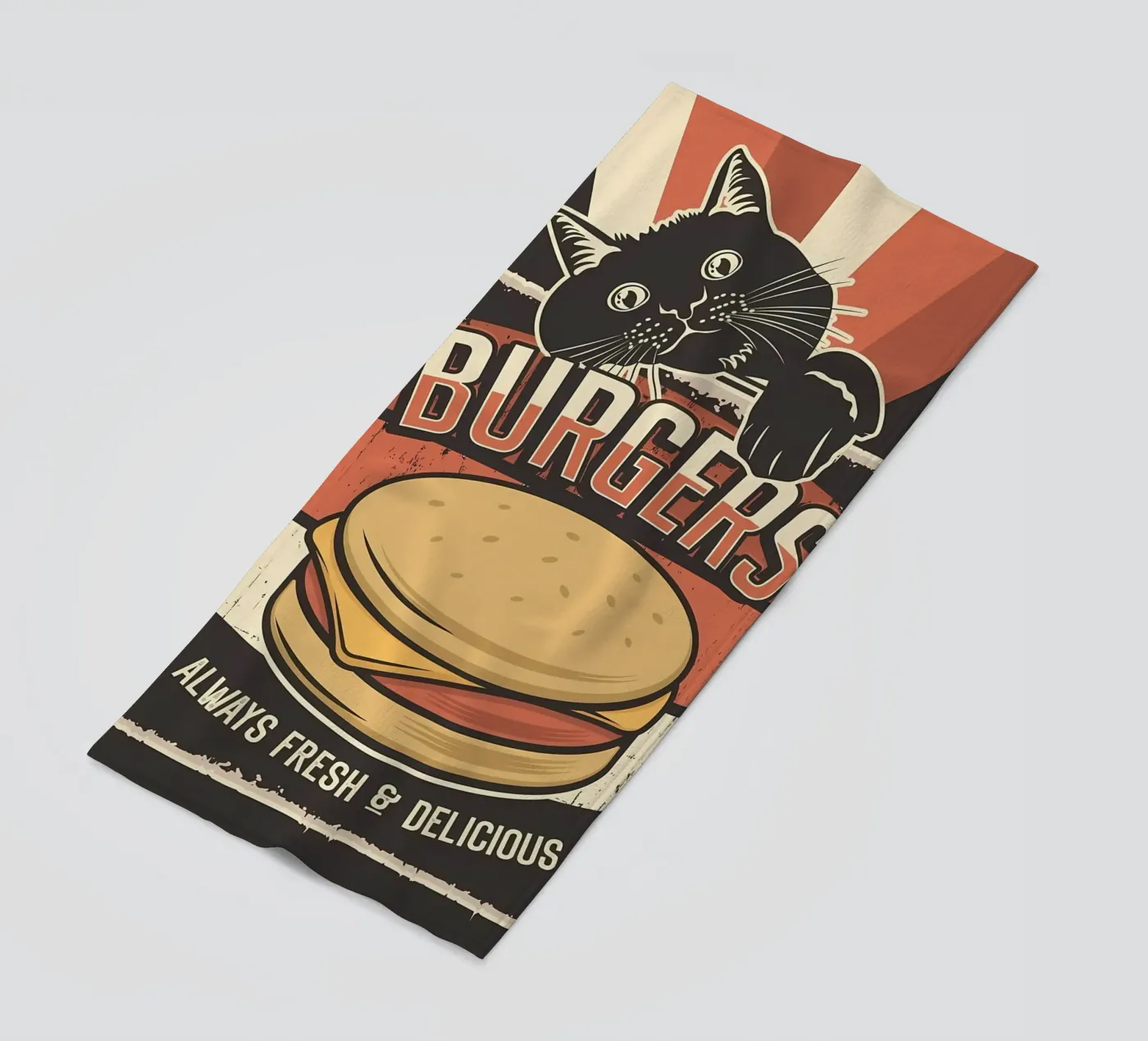 Cat and Burgers telo mare da Monique A Hooper