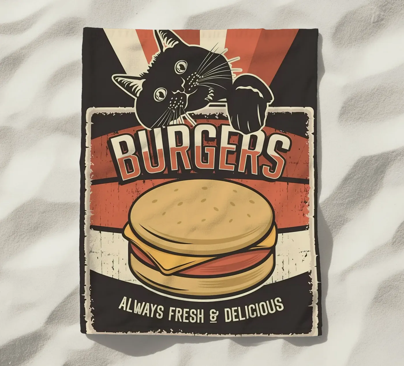Cat and Burgers telo mare da Monique A Hooper