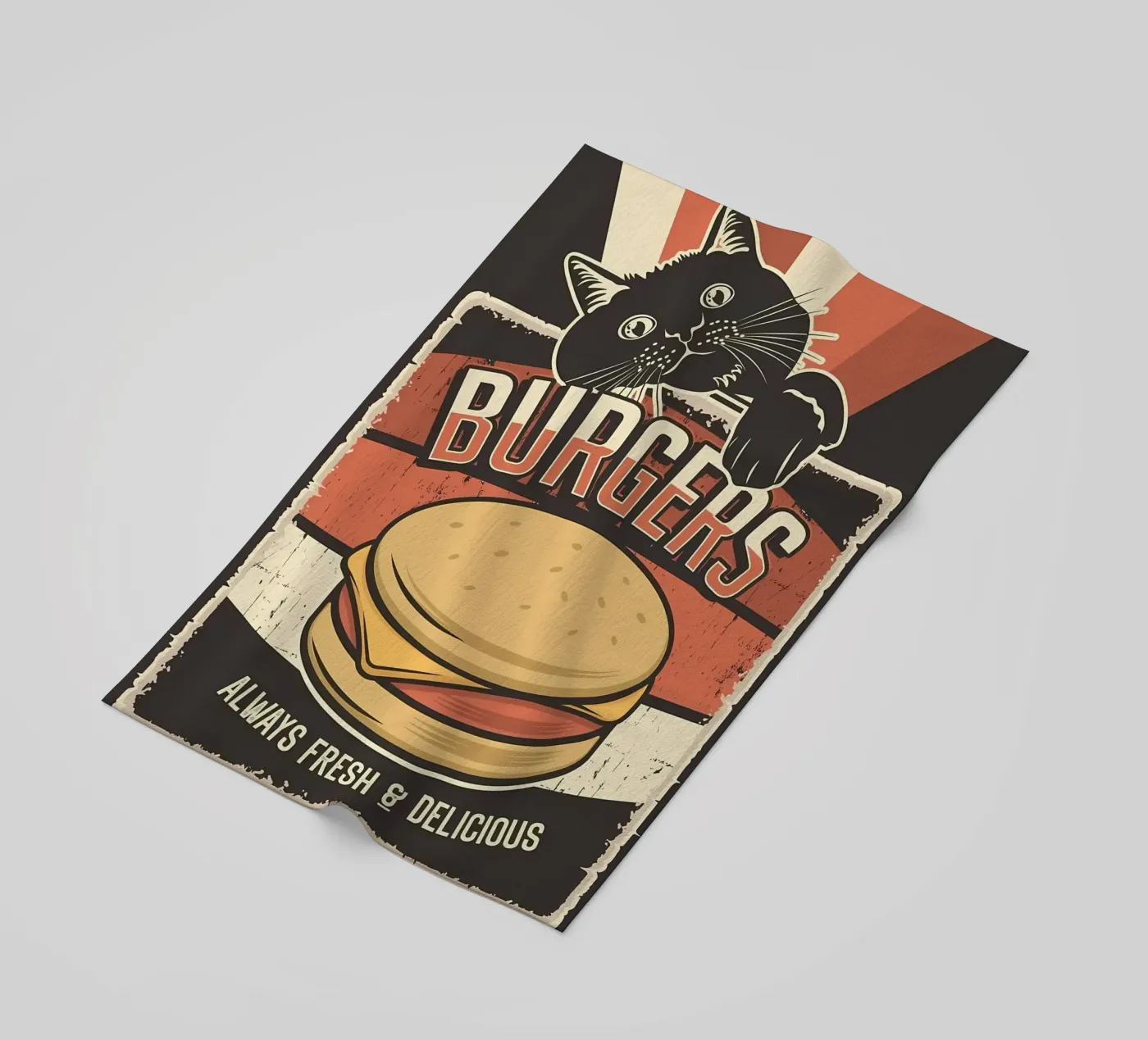 Cat and Burgers telo mare da Monique A Hooper