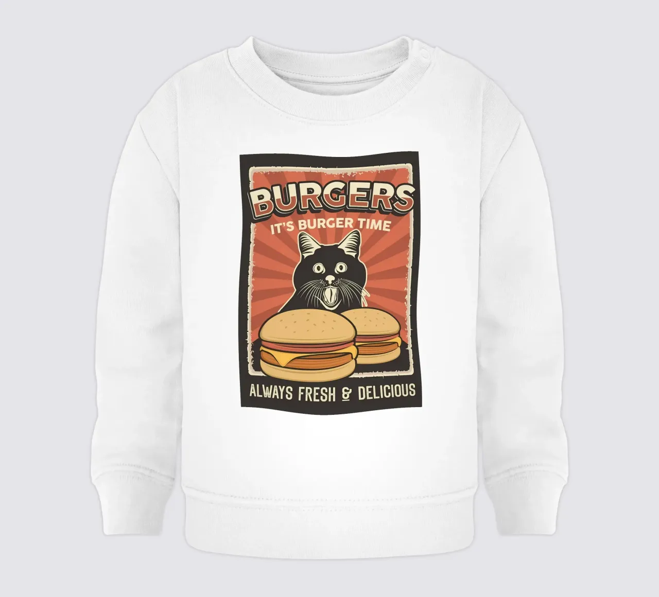 È l'ora dell'hamburger felpa neonato da Monique A Hooper
