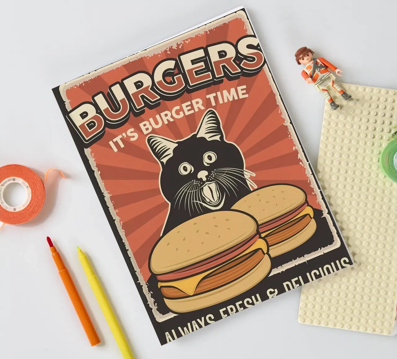 It is burger time notebook by Monique A Hooper