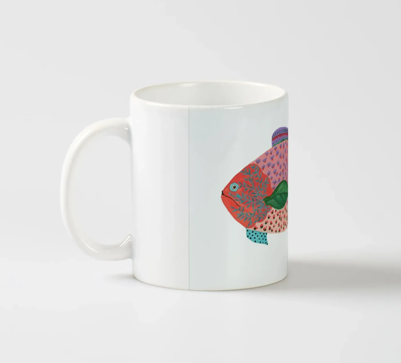 Fancy Fish ceramic mug by Atelier Mave
