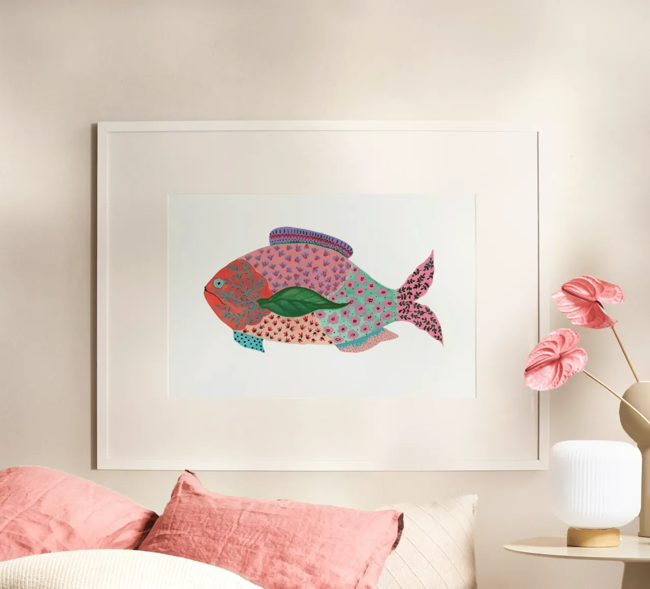 Fancy Fish poster van Atelier Mave