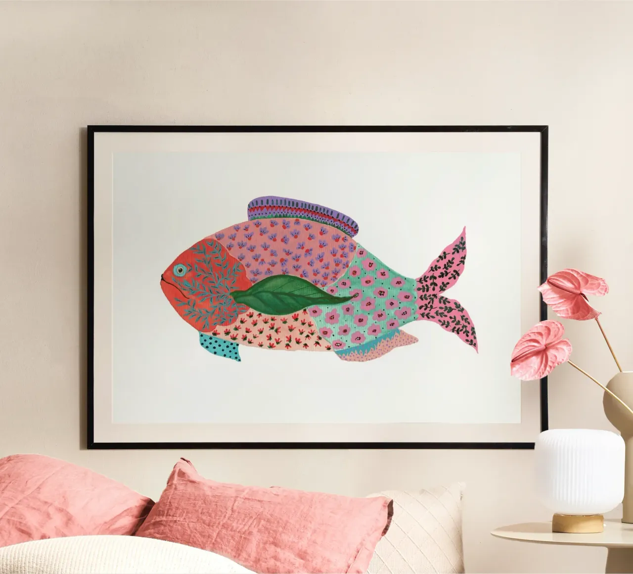 Fancy Fish poster van Atelier Mave