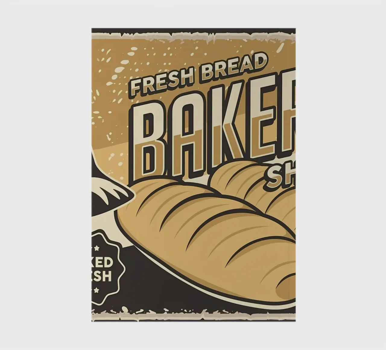 Fresh Bread and cat shop notebook by Monique A Hooper