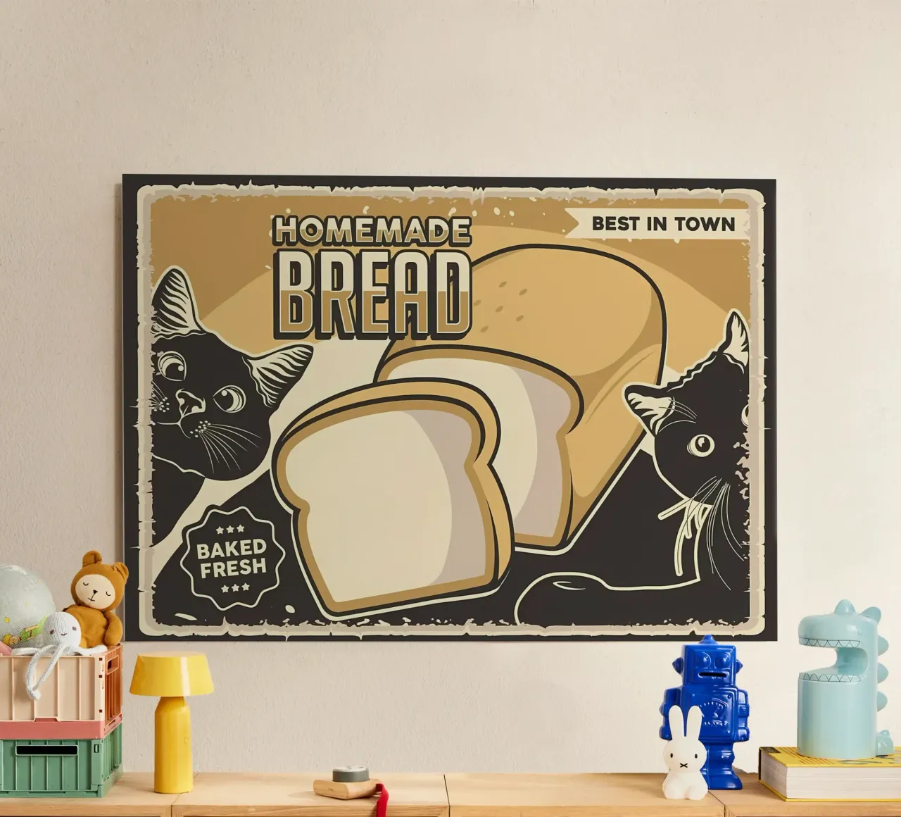 Pane e gatti fatti in casa alluminio dibond da Monique A Hooper