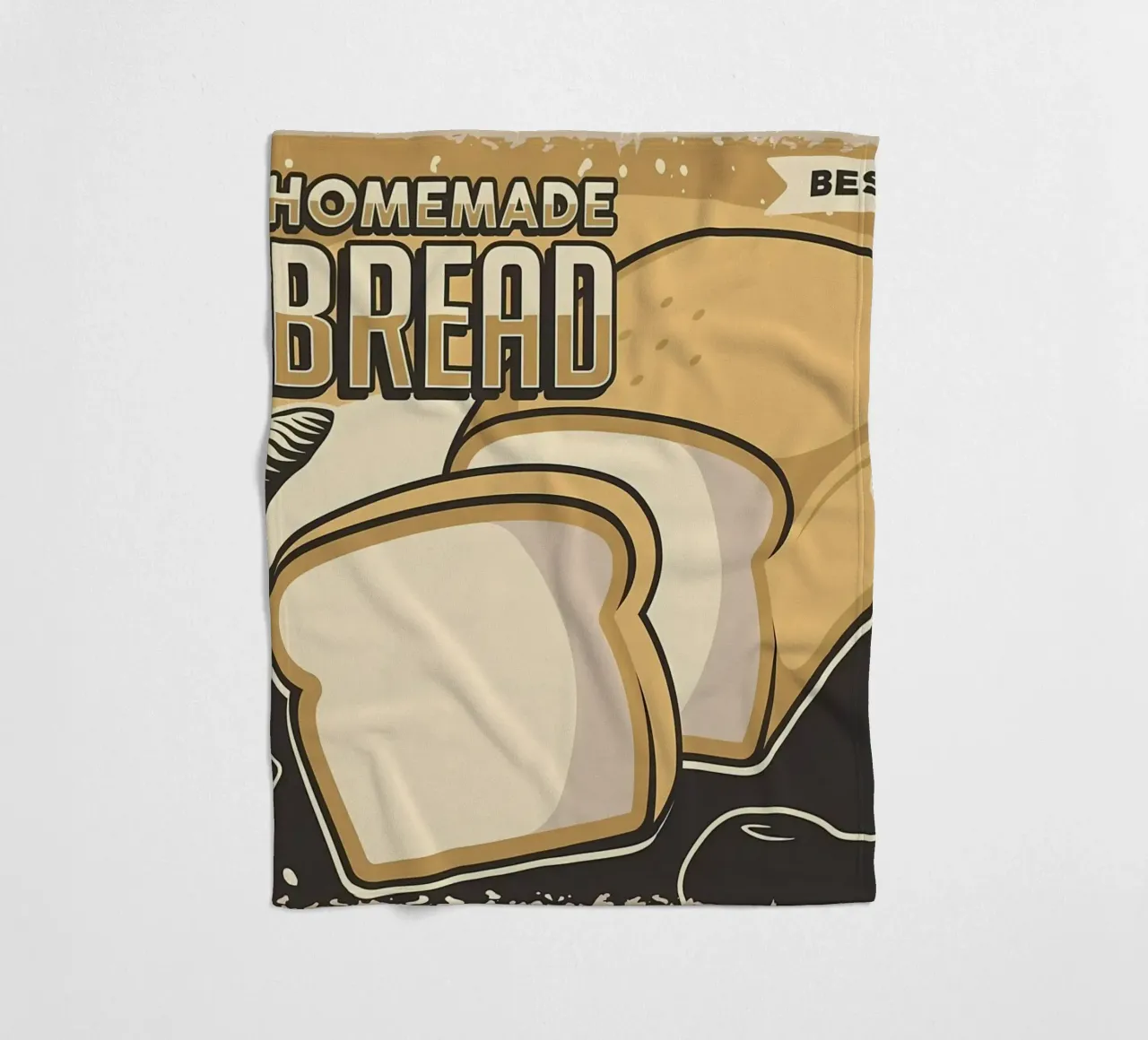 Pane e gatti fatti in casa coperta in pile da Monique A Hooper
